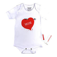 Silly Souls Neutral I Love Mom Bodysuit