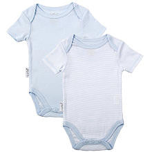 Kushies Boy Everyday Layette 2 Pack Short Sleeve Bodysuit