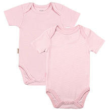 Kushies Girl Everyday Layette 2 Pack Short Sleeve Bodysuit