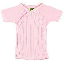 Kushies Girl Everyday Layette Short Sleeve Pink Wrap Tee