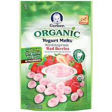 Gerber Organic Yogurt Melts Red Berries