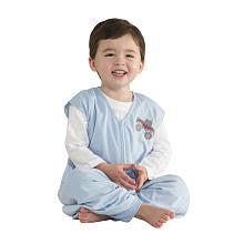 HALO SleepSack Big Kids Wearable Blanket Lightweight Knit - Blue Truck (2/3T)