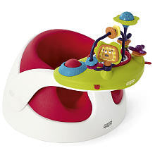 Mamas & Papas Babyplay Snug Floor Seat & Activity Tray - Red