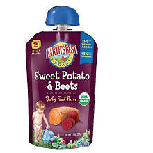 Earth's Best Organic Sweet Potato & Beets Baby Food Puree - 3.5