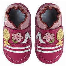 Momo Baby Girls Soft Sole Leather Shoes - Candy Pocket