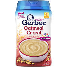 Gerber Oatmeal Cereal Single Grain - 16 Ounce