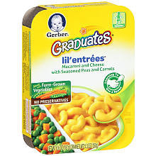 Gerber Graduates Lil' Entrees Macaroni & Cheese with Seasoned Peas & Carrots - 6.6 Ounce