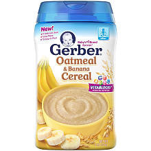 Gerber Cereal Oatmeal Banana - 8 Ounce