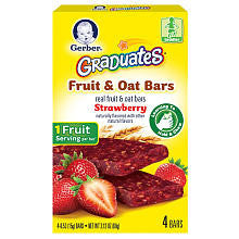 Gerber Fruit Oat Strawberry Bars - 2.12 Ounce