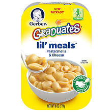 Gerber Graduates Lil' Meals Pasta Shells & Cheese - 6 Ounce