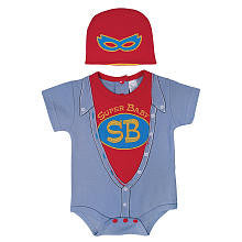 Sozo Boy Super Baby Bodysuit and Cap Set