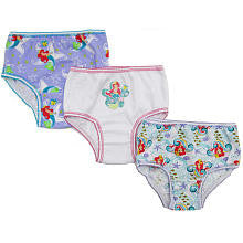 Disney Girls 3 Pack Ariel Underwear - Toddler