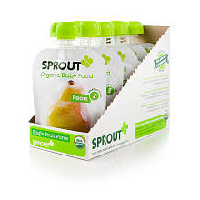 Sprout Starter Stage 1 Organic Baby Food Pears 5-Pack - 3.17 Ounce