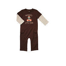 Carter's Boy Thermal Layered Mommy's Little Hunk Jumpsuit - Brown