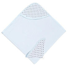 Kushies Hooded Towel & Wash Cloth Set - Blue Dots