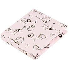 Kushies Change Pad Fitted Sheet - Pink Safari Print