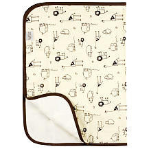 Kushies Deluxe Waterproof Change Pad - Natural Safari Print