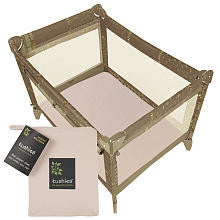 Kushies Organic Jersey Play Pen Fitted Sheet - Mocha