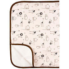 Kushies Deluxe Waterproof Change Pad - Pink Safari Print