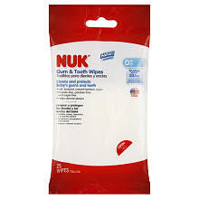 NUK Gum & Tooth Wipes 25-Count