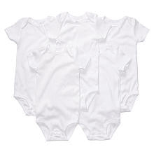 Carter's Neutral 5 Pack White Short Sleeve Bodysuits