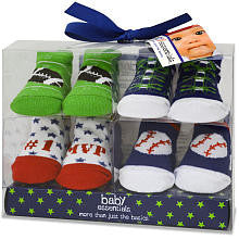 Baby Essentials Boys 4 Pack Sock Set - All Star