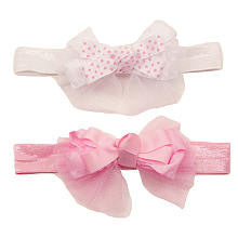 Babies R Us 2 Pack Ribbon Bow Headwrap