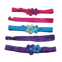 Babies R Us 5 Pack Sequin Flower Headwrap