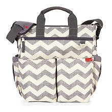 Skip Hop Duo Chevron Diaper Bag - Heather Gray