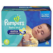 Pampers Extra Protection Size 4 Diapers Super Pack - 74 Count