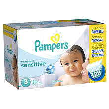 Pampers Swaddlers Size 3 Sensitive Diapers Super Economy Pack - 128 Count