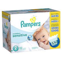 Pampers Swaddlers Size 2 Sensitive Diapers Super Economy Pack - 132 Count