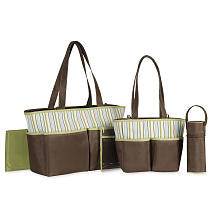 Koala Baby 5-in-1 Diaper Bag - Brown/Green