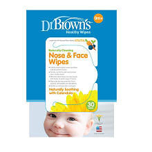 Dr. Brown's Nose & Face Wipes 30-Pack