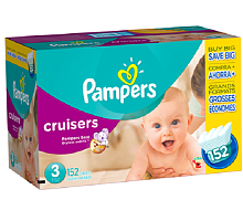 Pampers Cruisers Size 3 Diaper Super Economy Pack - 152 Count