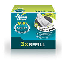 Tommee Tippee 360 Sealer Diaper Disposal System Refill 3X