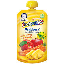 Gerber Graduates Grabbers Apple Carrot Pineapple