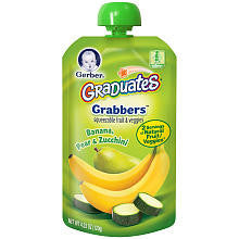 Gerber Graduates Grabbers Banana Pear Zucchini