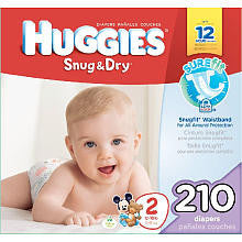 Huggies Snug & Dry Size 2 Value Box - 210 Count