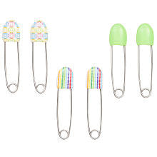 Babies R Us Deco Neutral Diaper Pin 6 Pack