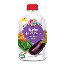 Earth's Best World Foods Eggplant Spinach Carrot & Lentil - 3.5 Ounce