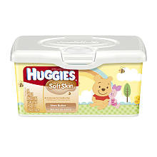 Huggies Shea Butter Tub of Wipes - 64 Count