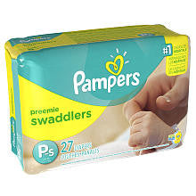 Pampers Swaddlers Preemie Diapers Jumbo Pack - 27 Count