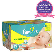 Pampers Swaddlers Newborn Diapers Super Pack - 88 Count