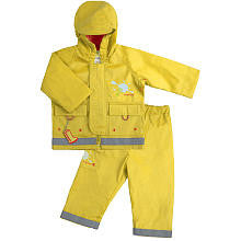 Kushies Neutral Rain Jacket and Pant Set-Yellow