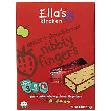 Ella's Kitchen Stage 3 Apple & Strawberry Nibbly Fingers