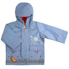 Kushies Boys Rain Jacket- Blue