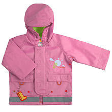 Kushies Girls Rain Jacket- Pink