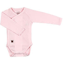 Kushies Girls Everyday Long Sleeve Wrap Bodysuit- Pink