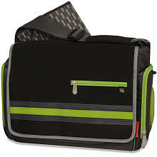 Fisher-Price Messenger Bag - Black/Lime/Grey